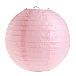 Lampion roze (2 stuks) diameter 20 cm