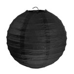 Lampion zwart (2 stuks) diameter 20 cm