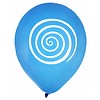 Ballon spiraal blauw (8 stuks)
