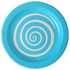 Perfect Decorations Bordjes spiraal blauw (10 stuks)