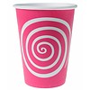 Bekertje spiraal fuchsia (10 stuks)