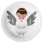 Witte bordjes engel (10 stuks)