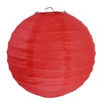 Lampion rood diameter 20 cm (2 stuks)