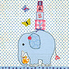 Servetten olifant blauw (20 stuks)