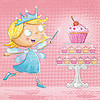 Servetten prinsessen fee (20 stuks)