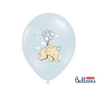 thumb-Blauwe ballonnen olifant (6 stuks)-2