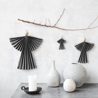 House Doctor Kerst engel kerstdecoratie grijs