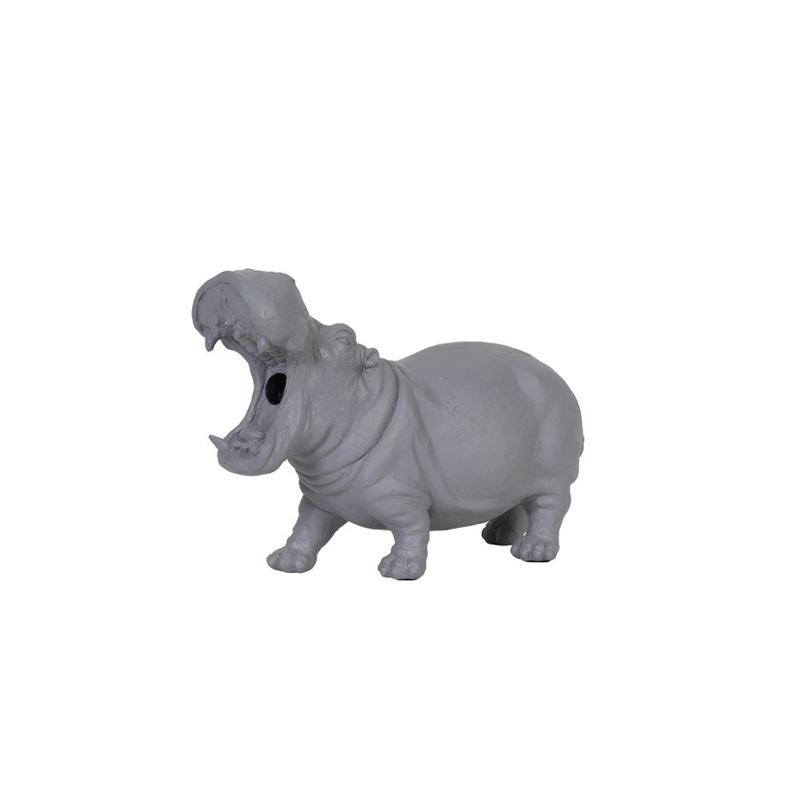 Nijlpaard lamp Hippo van Light &amp; Living Leuke grijze lamp die opvalt