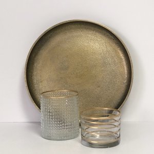 WINDLICHTEN GLAS MET GOUD BY BRIC. NO 2