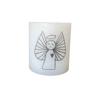 Windlicht kerst met engel