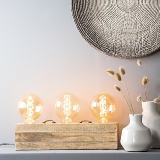 Light & Living Tafellamp hout