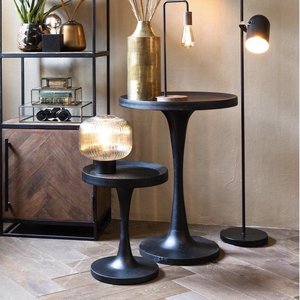 ZWART HOUTEN BIJZETTAFEL JOEKON