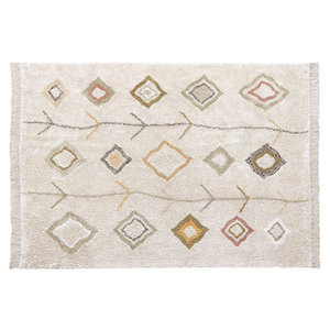 BEIGE VLOERKLEED KAAROL EARTH met patroon