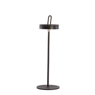 Light & Living Zwarte tafellamp Ampeha