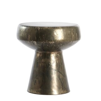 Light & Living Ronde bijzettafel  Dakwa antiek nikkel