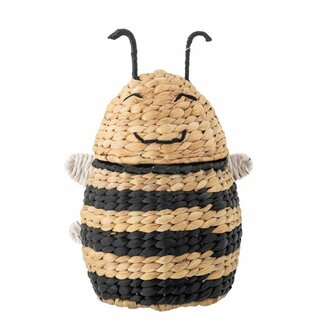 Bloomingville MINI Opbergmand bijtje Fin met deksel