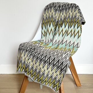 Plaid  groen met patroon