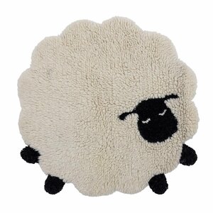 KINDERKAMER VLOERKLEED WIT SCHAAP