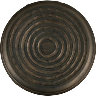 Rond dienblad bronskleur