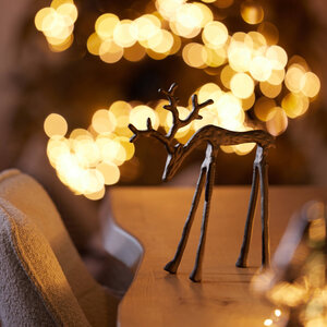 DECORATIE BEELDJE HERT ZWART