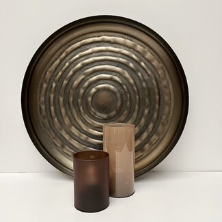 Light & Living Glazen windlichten VAZOLA set van 2
