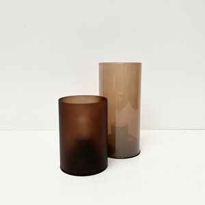 GLAZEN WINDLICHTEN VAZOLA SET 2