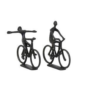 ZWART BEELDJE FIETSERS