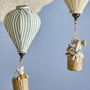 KINDERMOBILE BALLON GROEN WIT