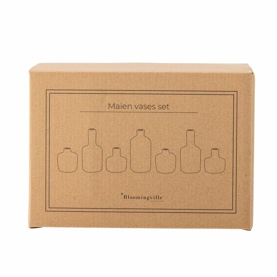 KLEINE VAASJES IN EEN SET VAN 7