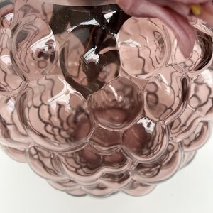 GROTE BLOEMENVAAS GLAS ROZE