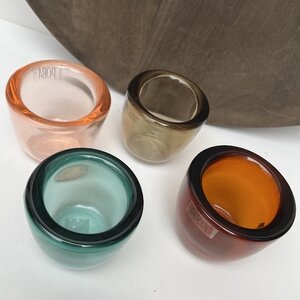 GLAZEN WINDLICHTJES MULTI