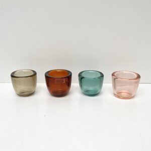 GLAZEN WINDLICHTJES MULTI