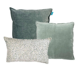 Lime Light  Sierkussens set in oud blauw groen by BRIC. no 4