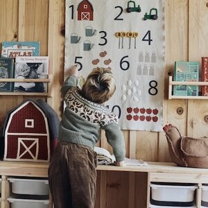 KINDERKAMER WANDKLEED 1,2,3