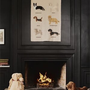 KINDERKAMER WANDKLEED DOGS