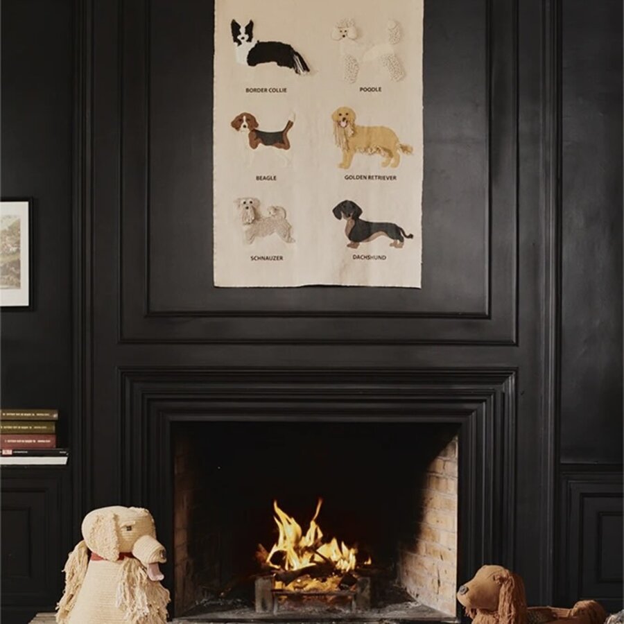 KINDERKAMER WANDKLEED DOGS