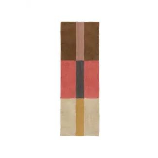 Lorena Canals Wollen tapijtloper Chroma Coral