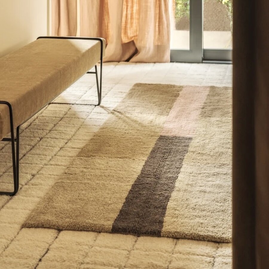 WOLLEN TAPIJTLOPER CHROMA DUSTY PINK