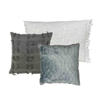 Bloomingville Sierkussens set in oud blauw groen by BRIC. no 5