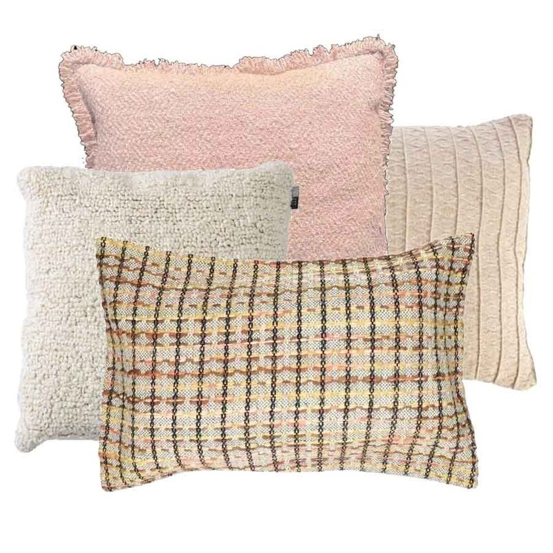 Sierkussen set bruin en roze by BRIC. no 1