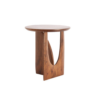 Light & Living Ronde bijzettafel Djavano - Acacia