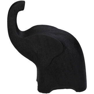 Decoratief beeldje Olifant zwart