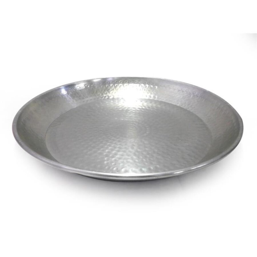 ROND DIENBLAD GROOT ZILVER