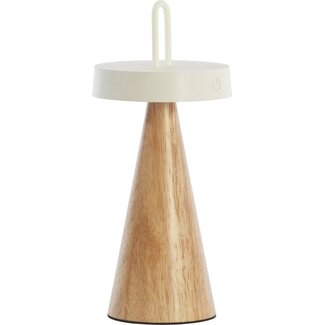 Light & Living Tafellamp Ankenta hout wit
