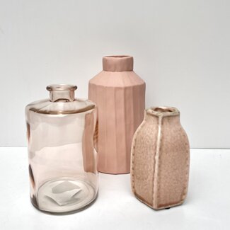 Roze vazen set by BRIC. no 3