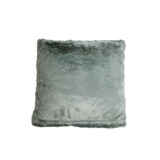 Mrs Bloom Bont kussen blauw grijs