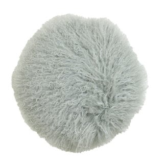 Light & Living Rond kussen old green fluffy