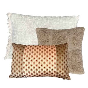 SIERKUSSENSET BRUIN EN ROZE by BRIC. no 2