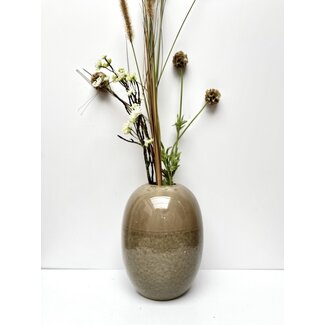 Light & Living Vaas Biacco grijs bruin