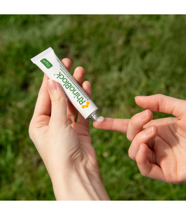 RhinoBlock Allergenblocker (Nasensalbe gegen Heuschnupfen und Hausstaubmilbenallergie)